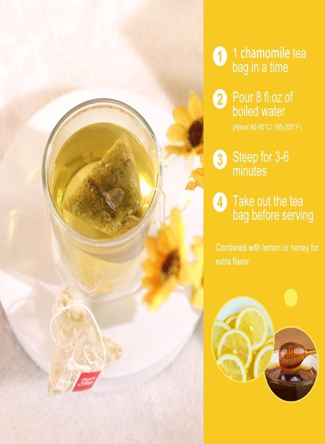 كامل فول تشيا - أكياس شاي البابونج، 50 كيس، 1.5 غرام/كيس - شاي أعشاب نقي وطبيعي من زهور البابونج للاسترخاء - غير معدل وراثيًا - خالٍ من الكافيين - يدعم الهضم ويعزز جهاز المناعة - Image 4